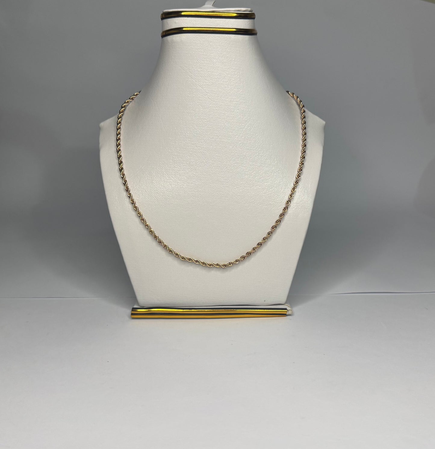 Gold Rope chain-Stainless Steel