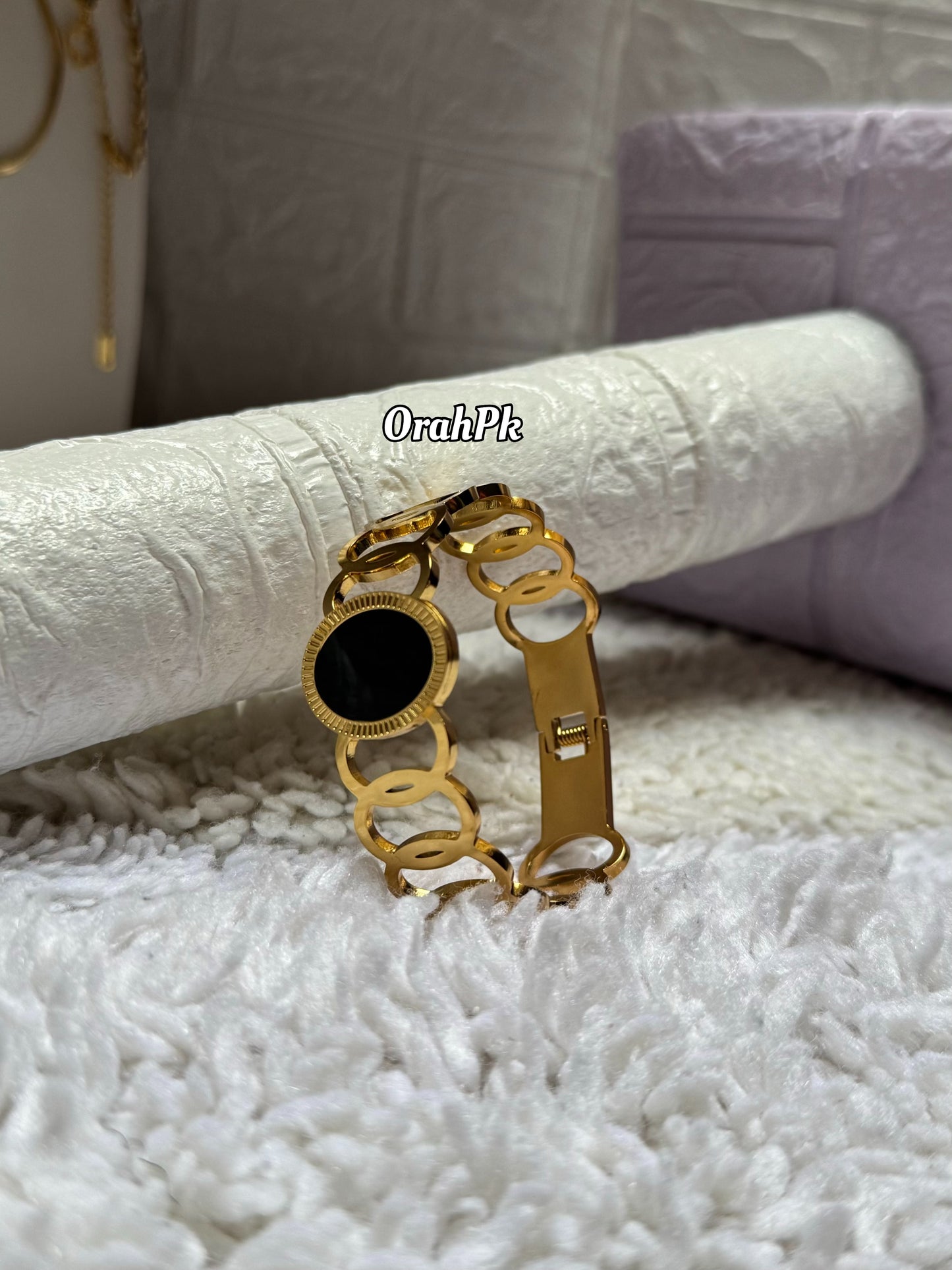 Gold Handcuff - Stainless Steel