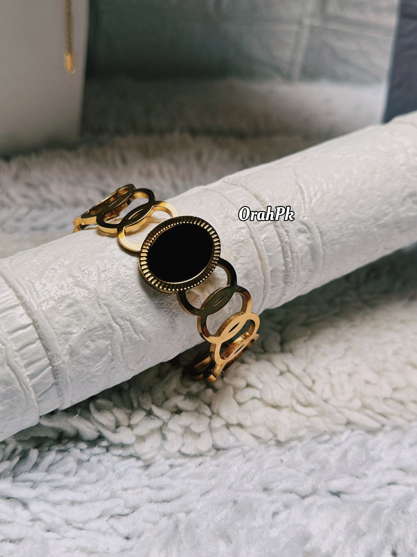 Gold Handcuff - Stainless Steel
