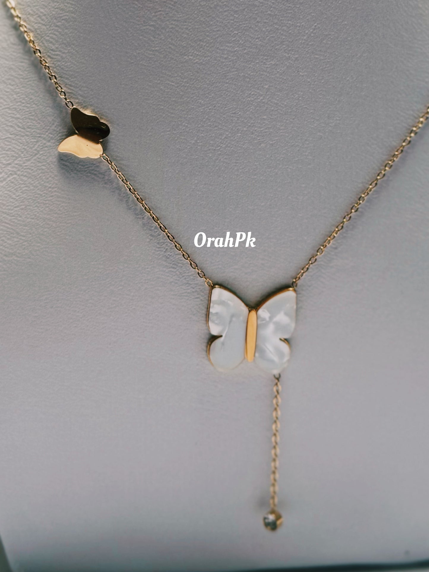 Crystal Butterfly-Stainless Steel
