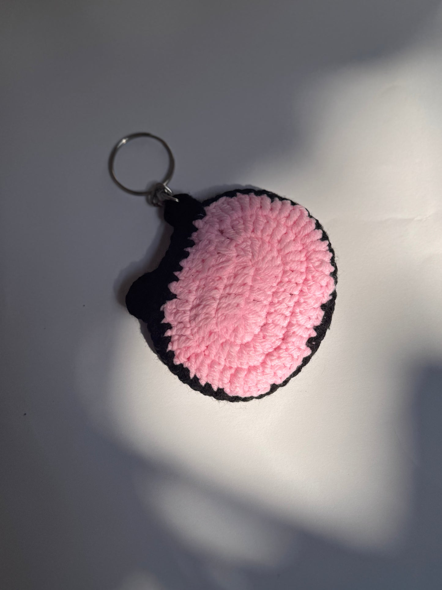 Panda Face Keychain-Handmade
