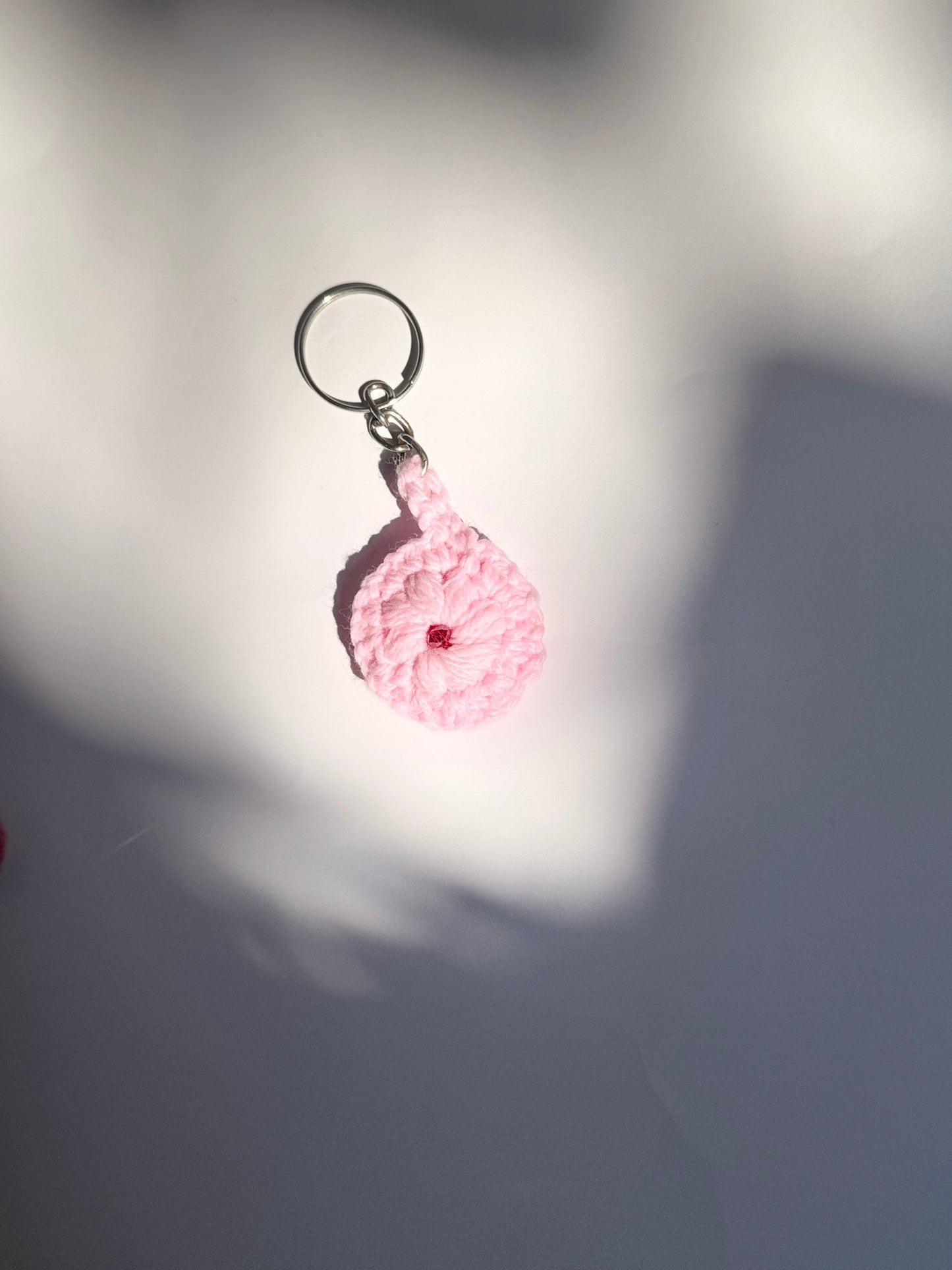 Pink Keychain- Handmade