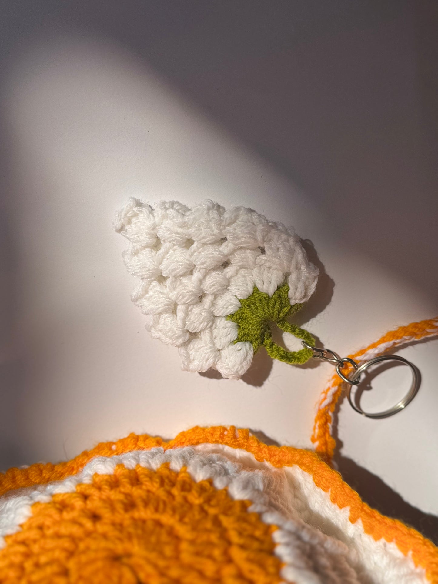 Strawberry Keychain pair of 4-Handmade