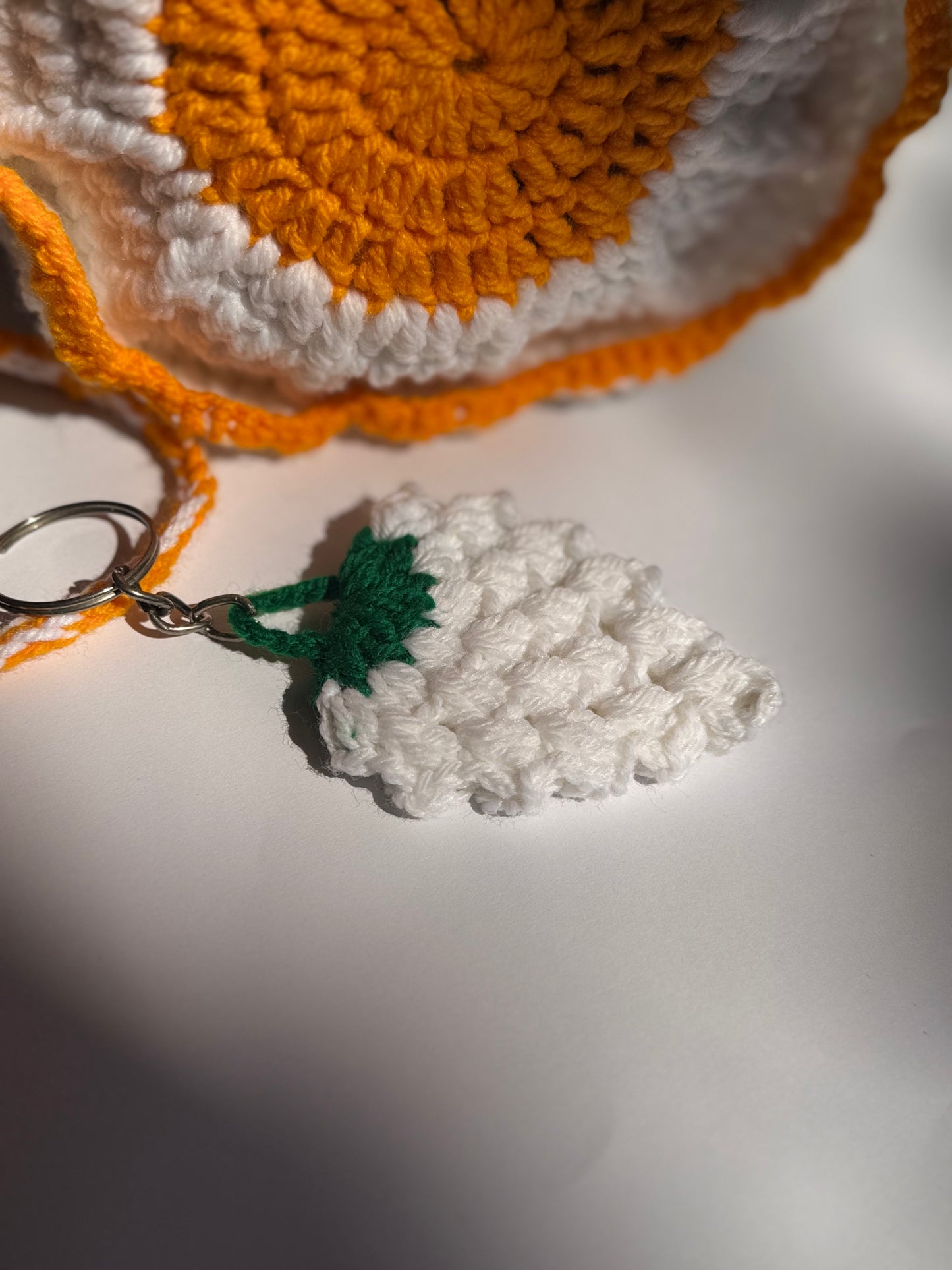 Strawberry Keychain pair of 4-Handmade
