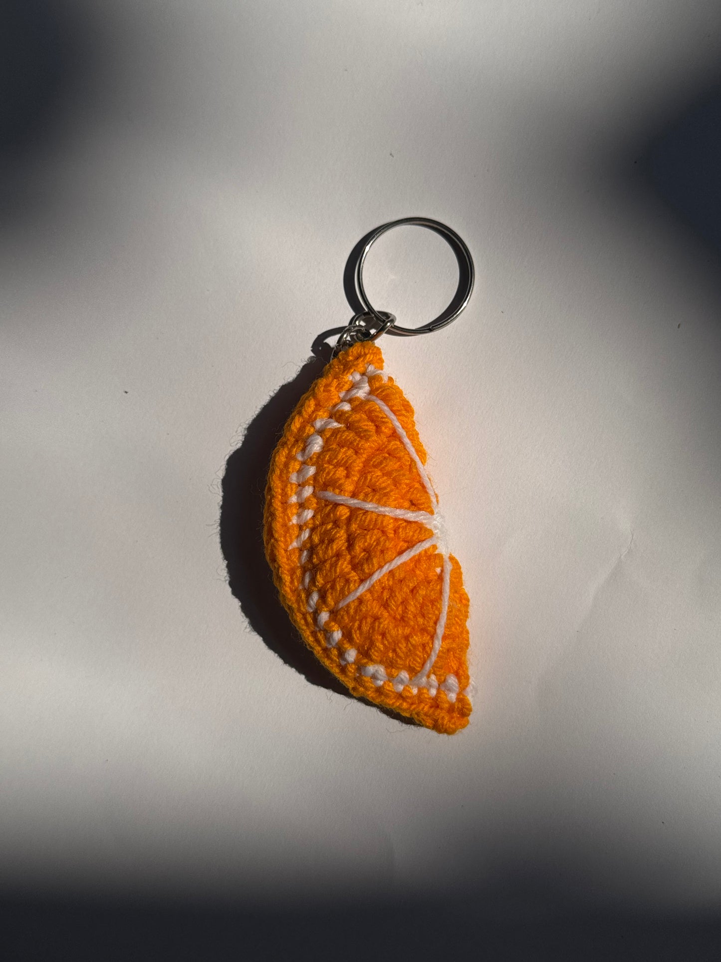Orange Slice Keychain-Handmade