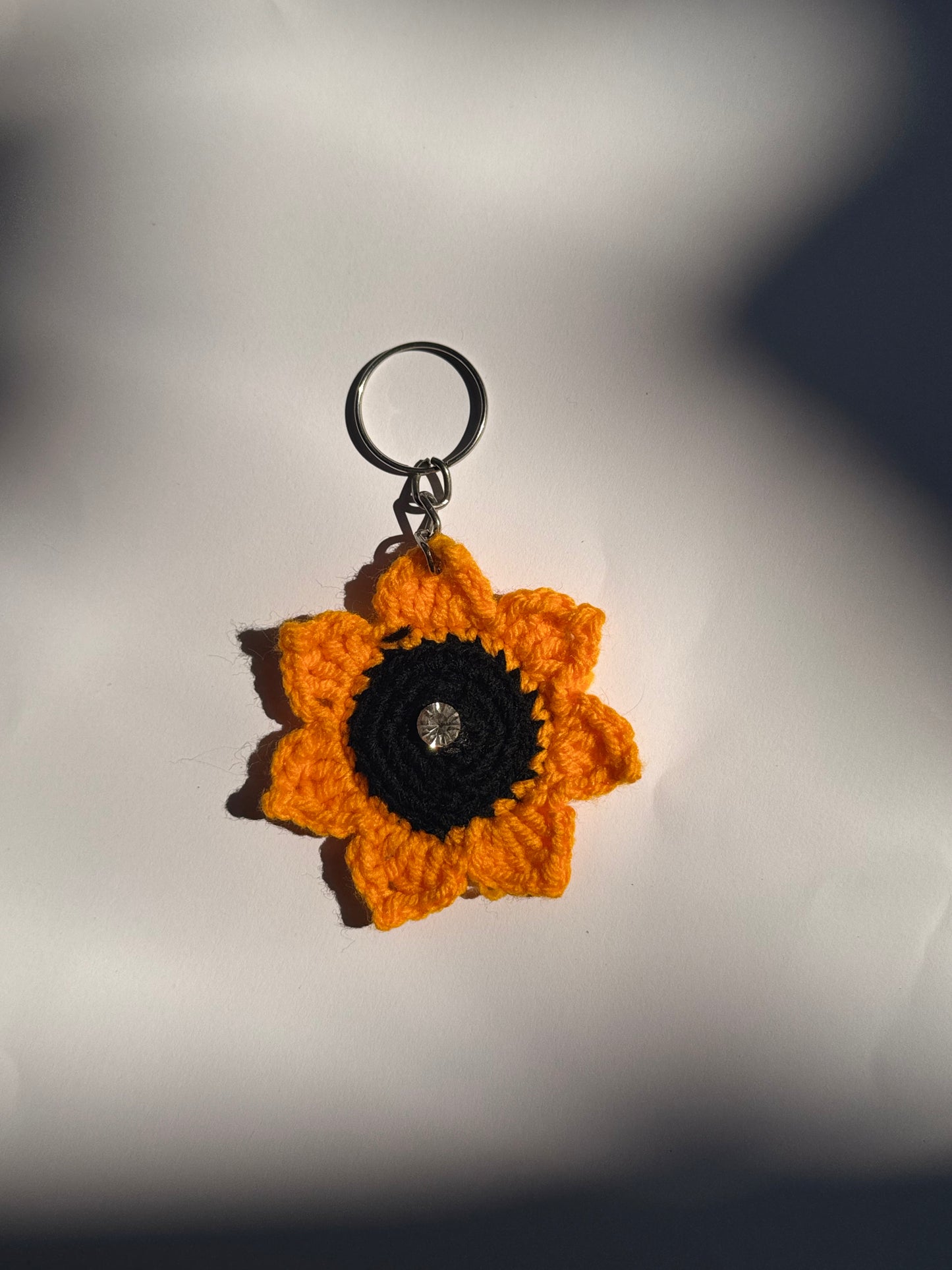 Sunflower Keychain -Handmade