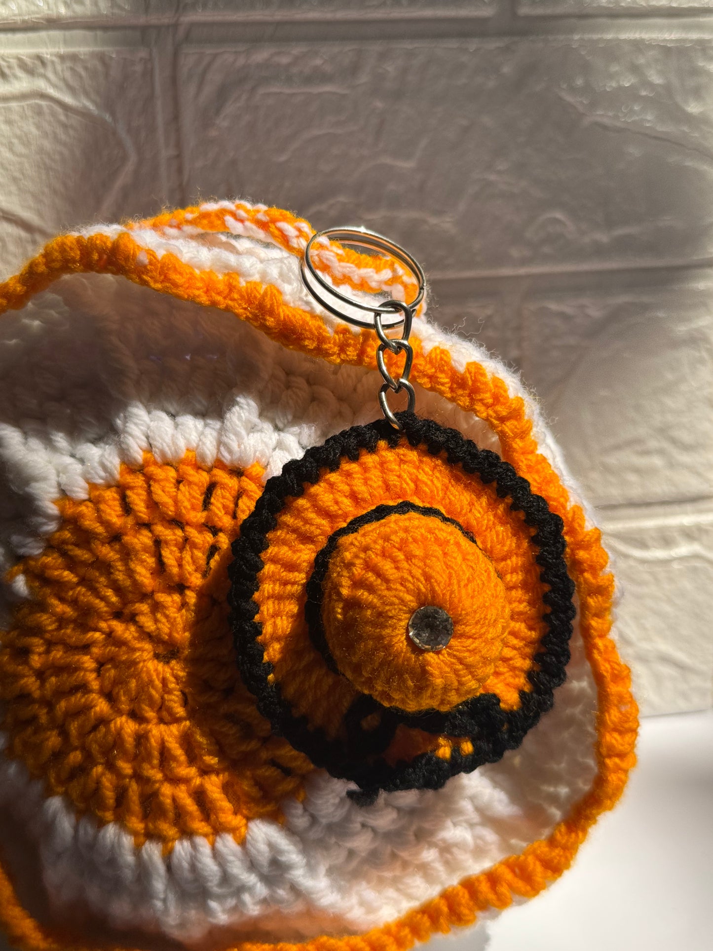Mini Hat Keychain pair of 2 - Handmade