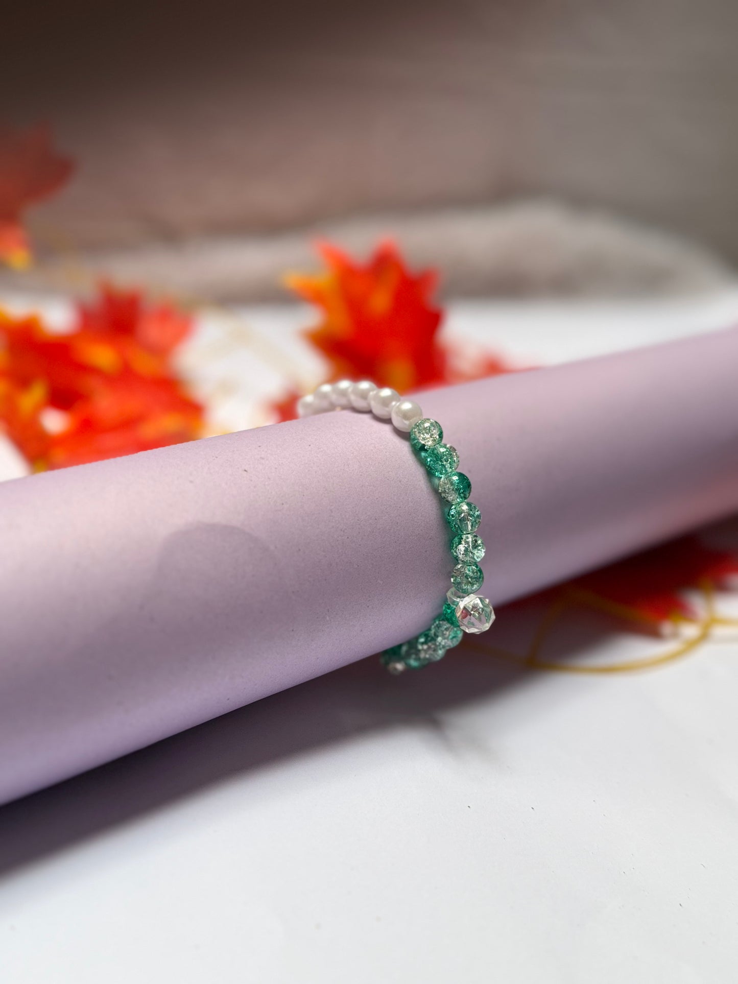 Glittered Hand Charm - Handmade