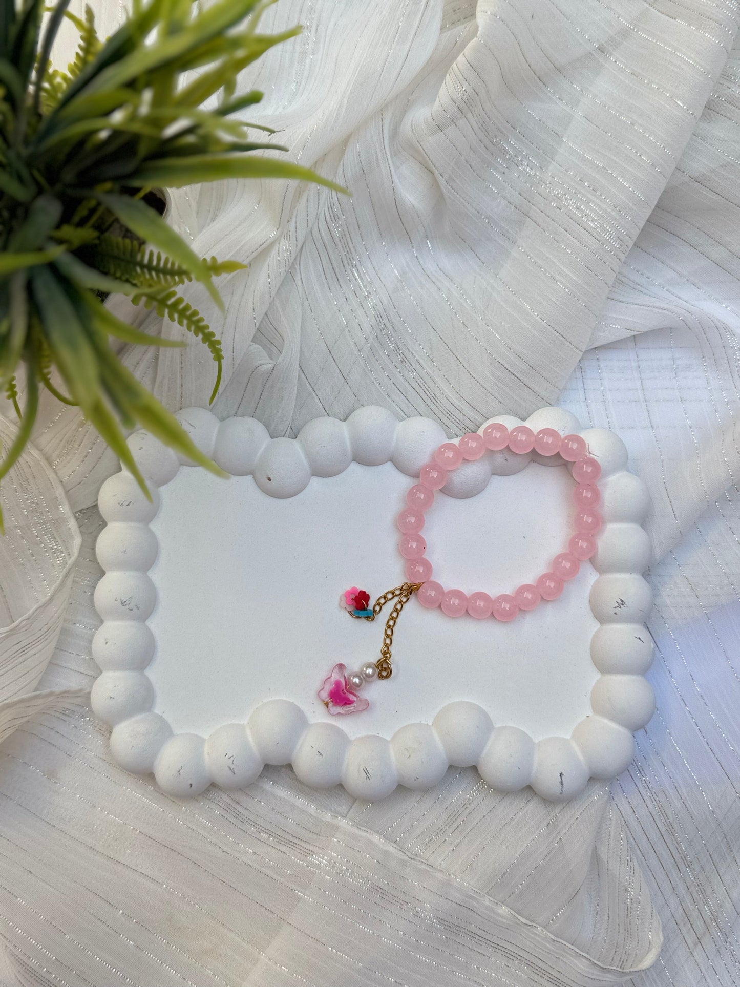 Set of 4 Multicolor Hand charms - Handmade