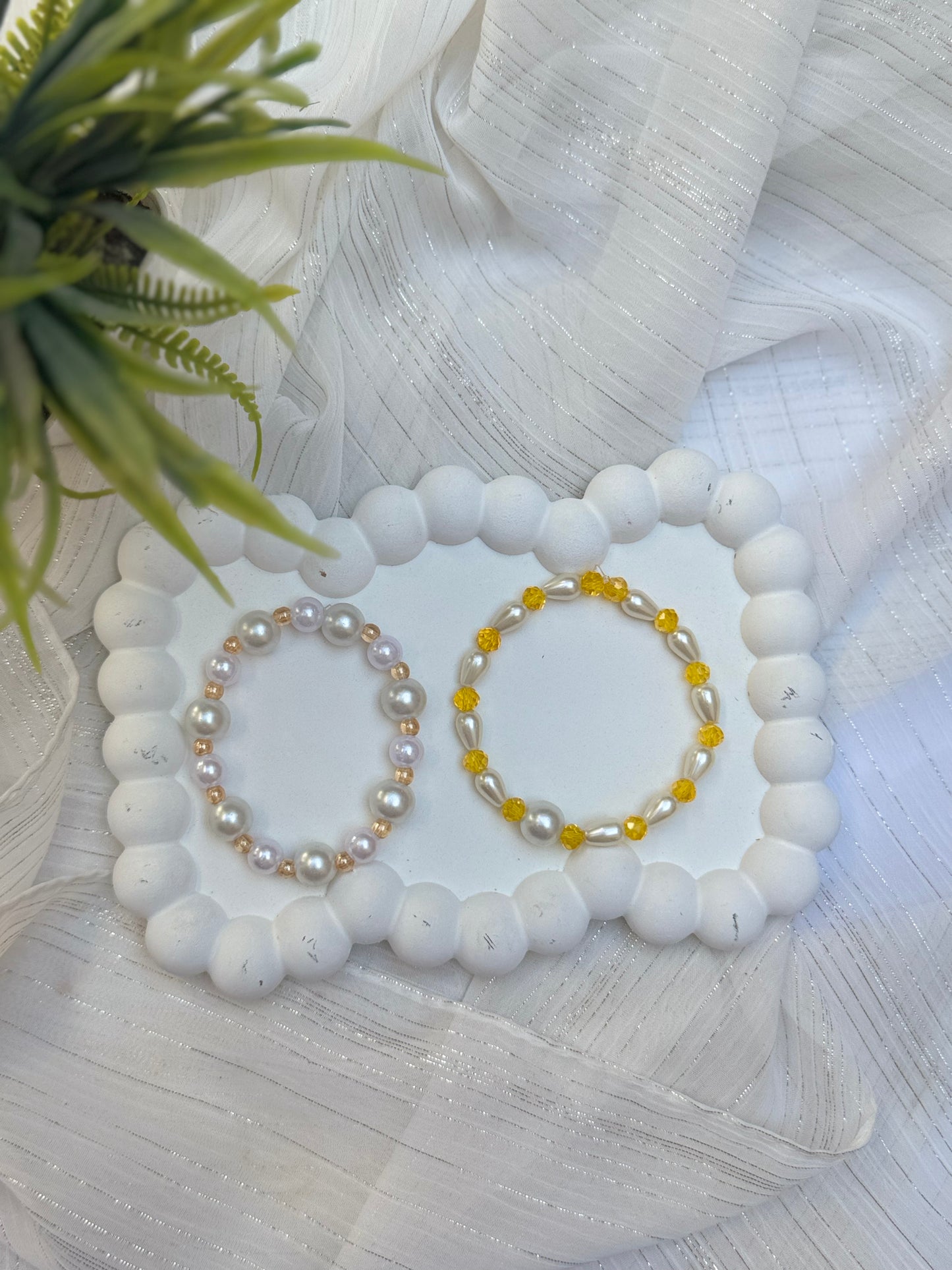 Beaded Hand charms pairs