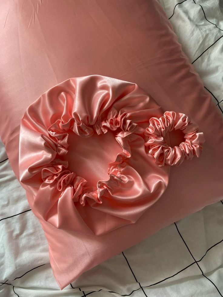 Night Silk hair Accessories set - Handmade