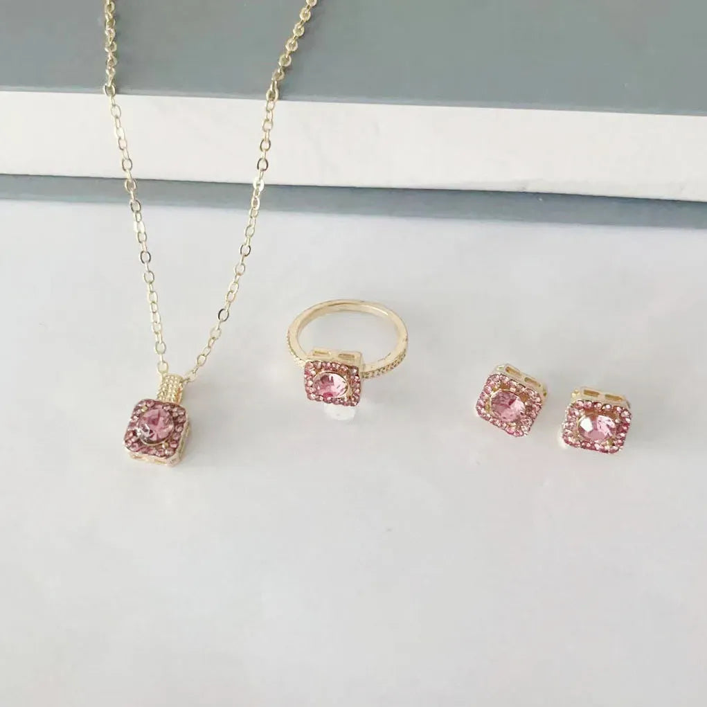 Square Zircon Pendant