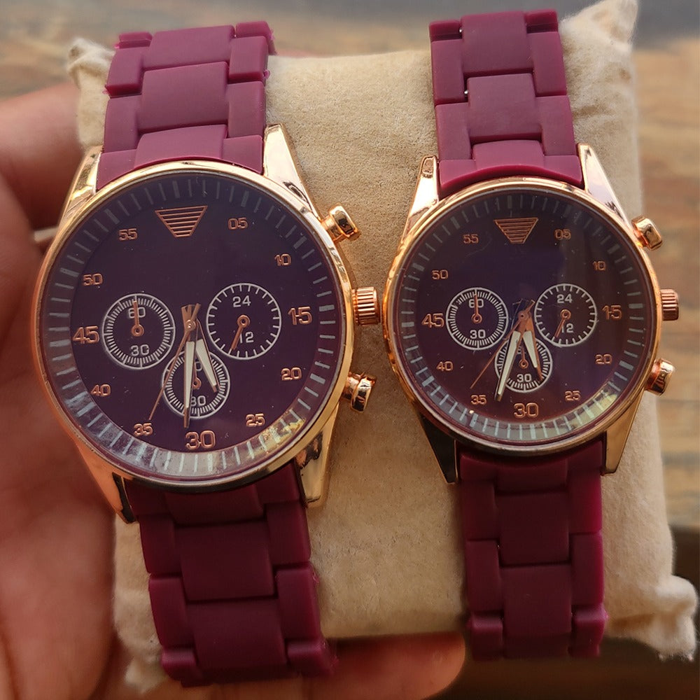 Rubber Chain Couple Watches