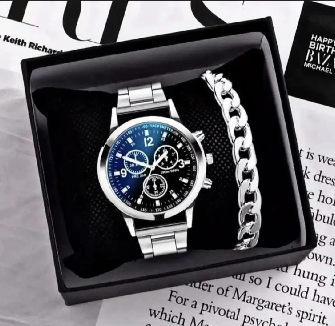 Business steel straps round dial wrist watches- hand watch-silver watch