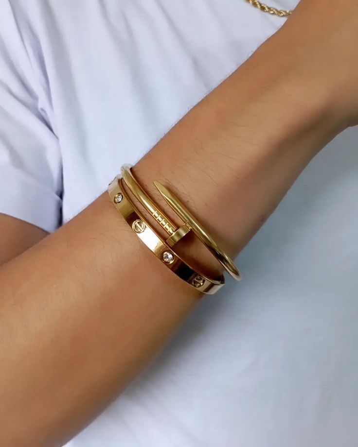 Cartier love and Nail bangle