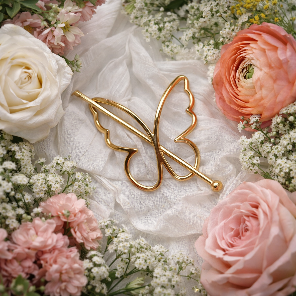 Elegant Butterfly Metal Hair Clip
