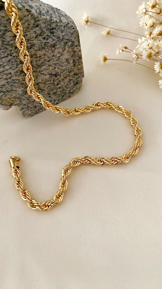 Gold Rope chain-Stainless Steel