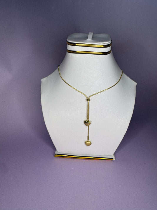 Double Heart Pendant-Stainless Steel