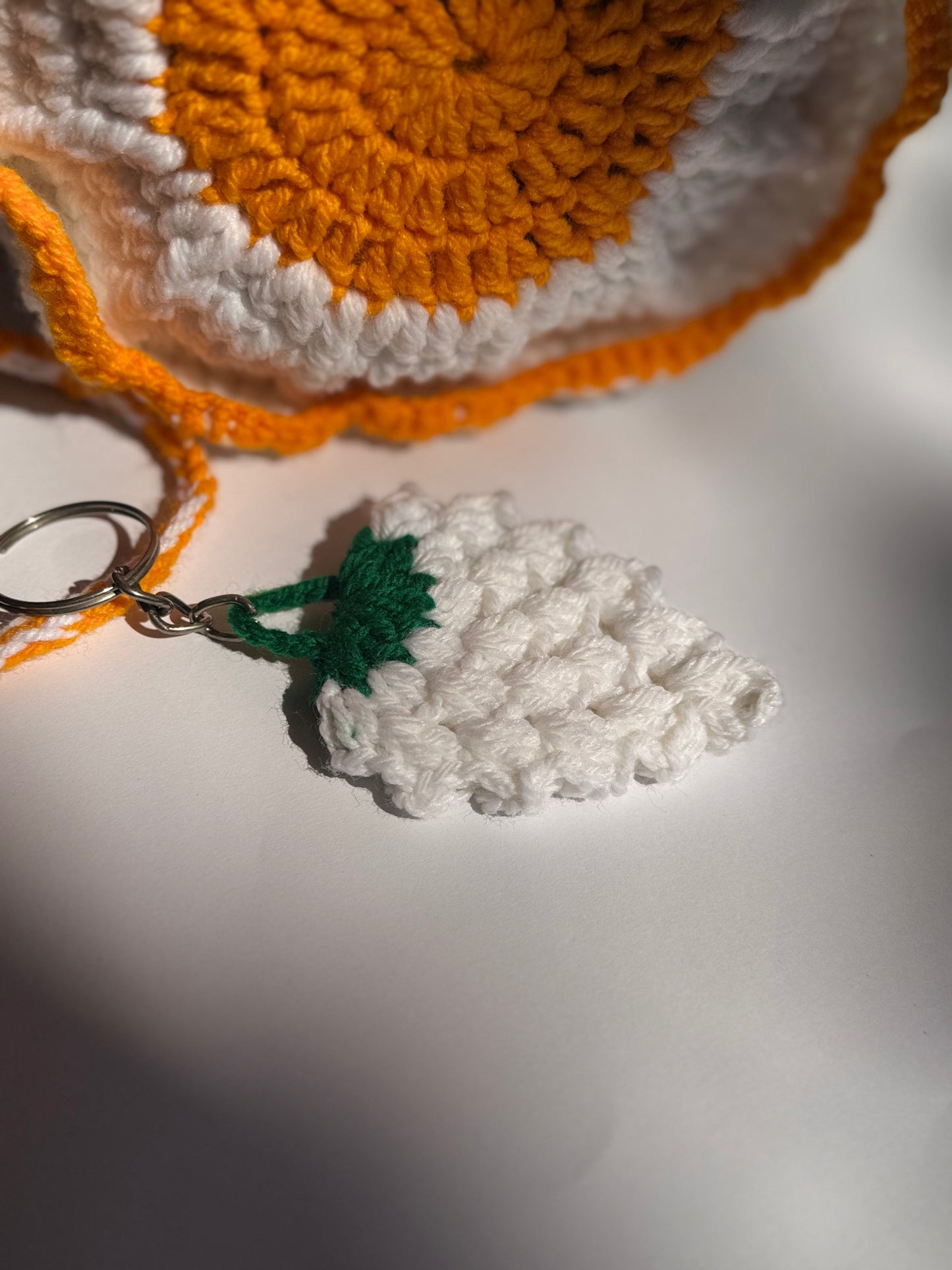 Pair of 4 Strawberry Keychain-Handmade