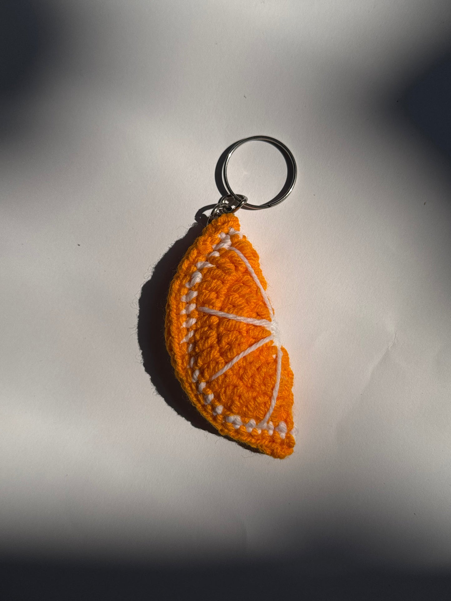 Orange Slice Keychain-Handmade