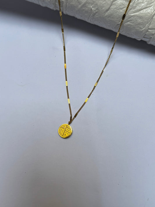 Round tag Pendant - Stainless steel