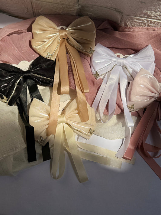 Pintresty Shiny Hair Bows - Handmade