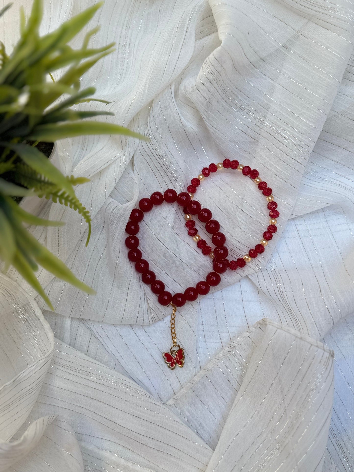 Love Birds Hand charm set - Handmade