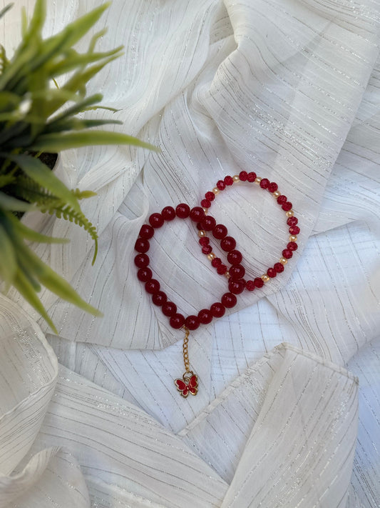 Love Birds Hand charm set - Handmade