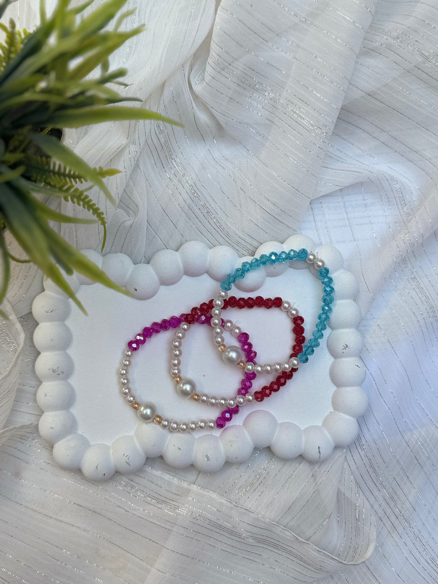 Beaded Hand charms pairs - Handmade