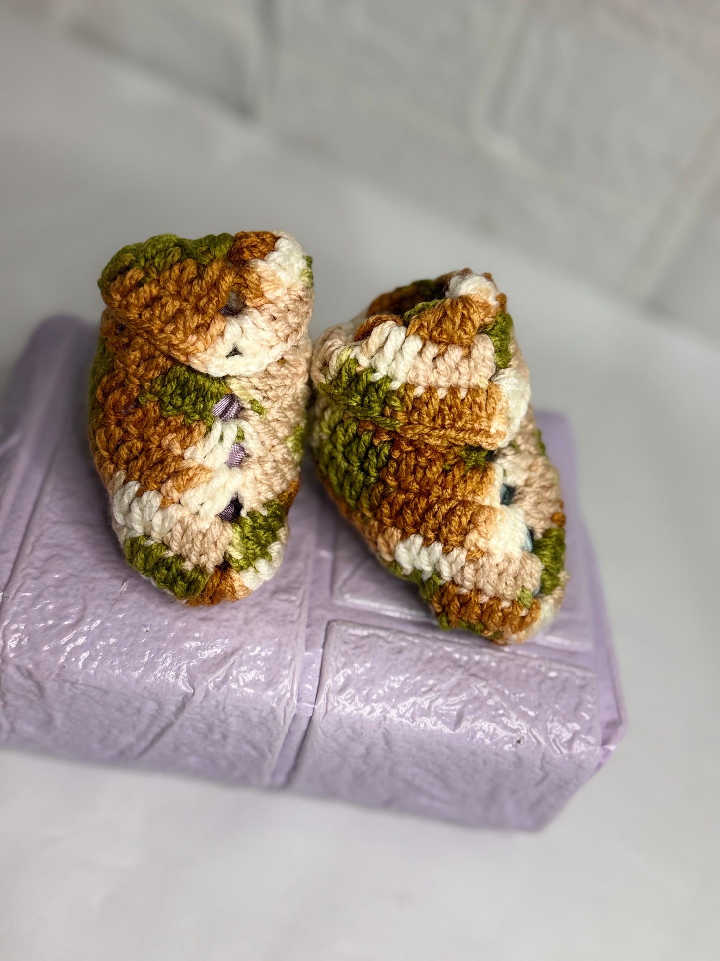 Crochet Gloves and Baby Botties - Handmade