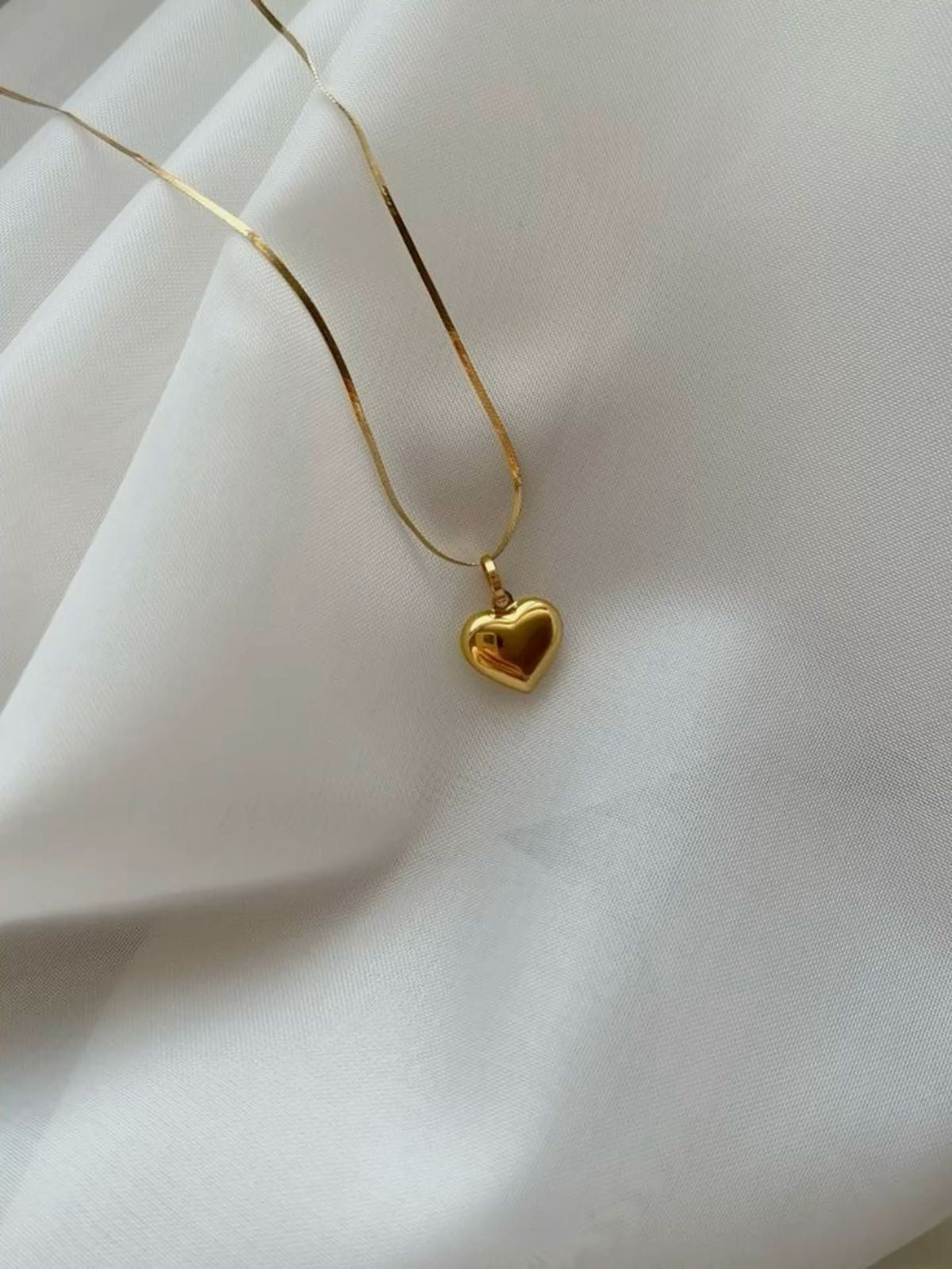 Golden Heart Charm - Stainless steel