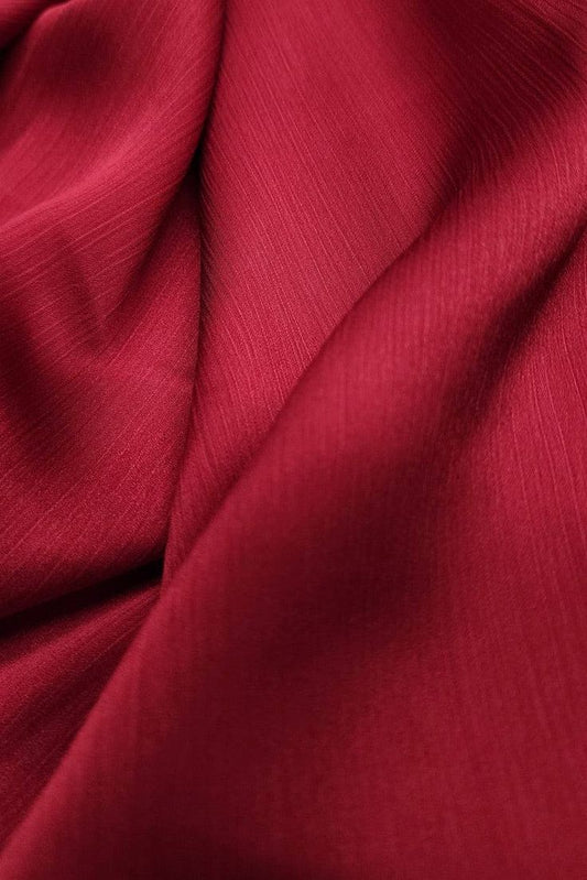 Red silk scarf