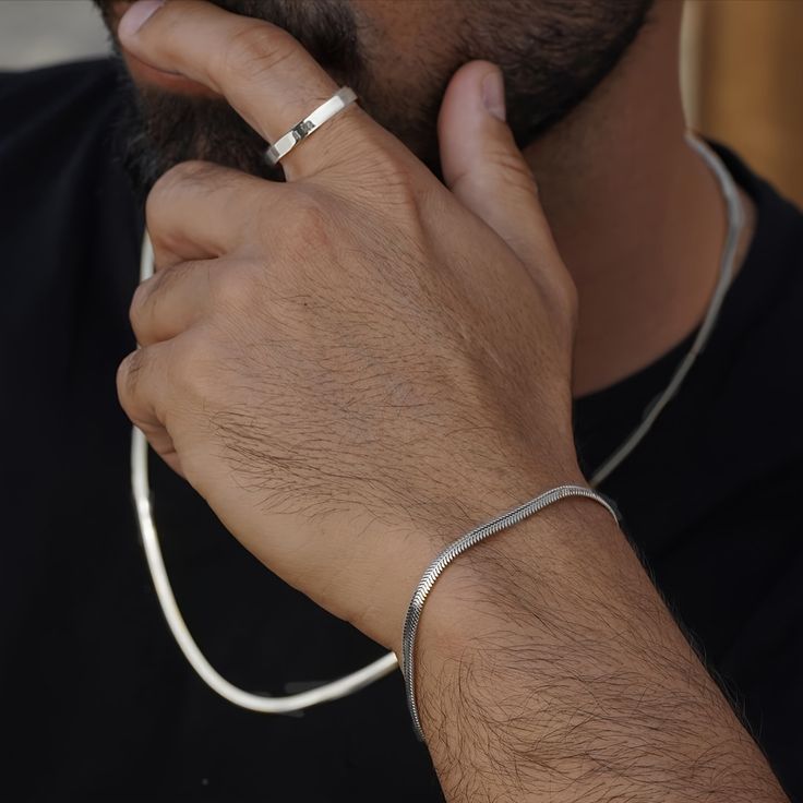 Snake chain with Bracelet-Stainless Steel