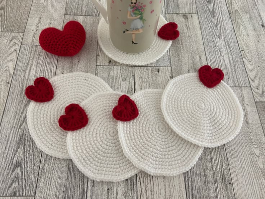 Red and white cup holder