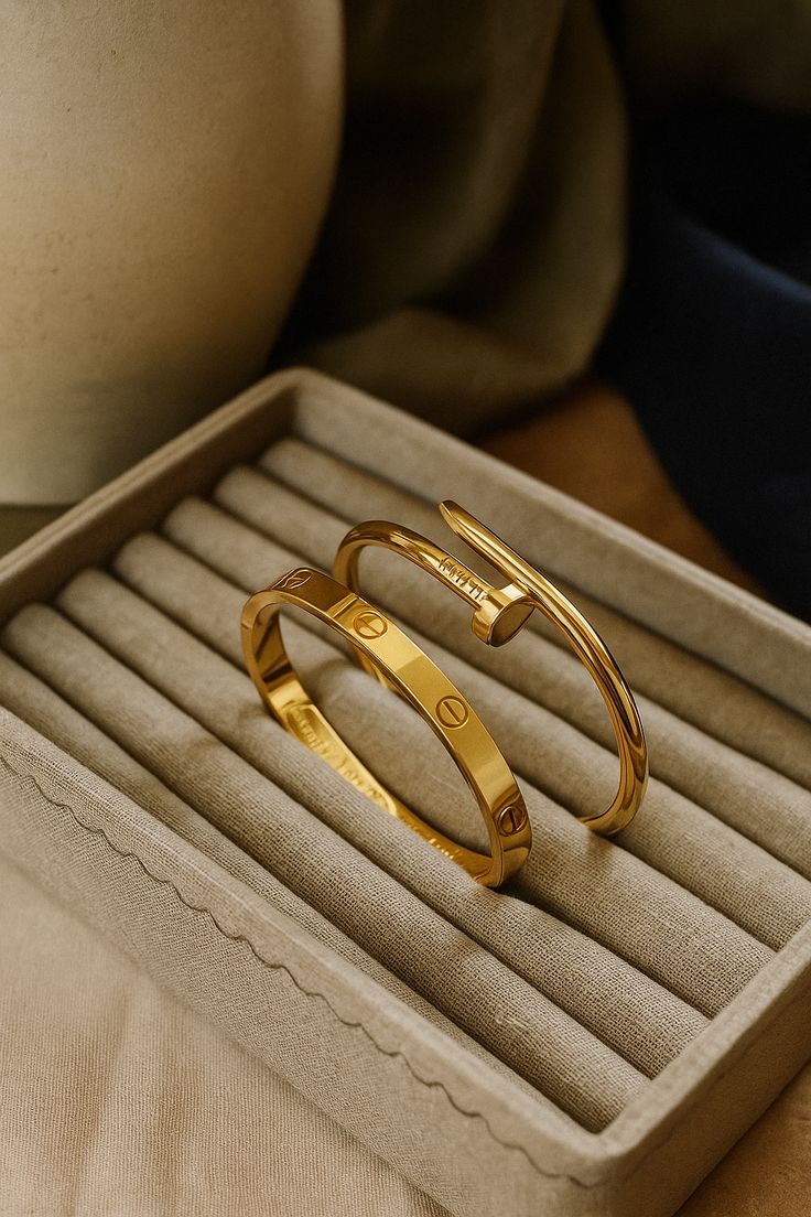 Cartier love and Nail bangle