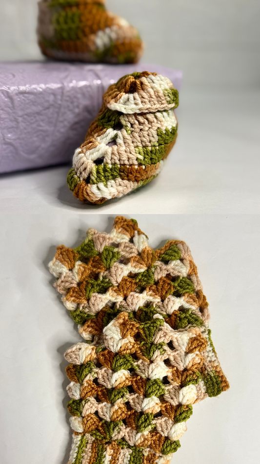 Crochet Gloves and Baby Botties - Handmade
