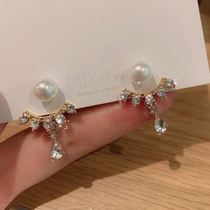 Pearl & Diamond Gold - Earring