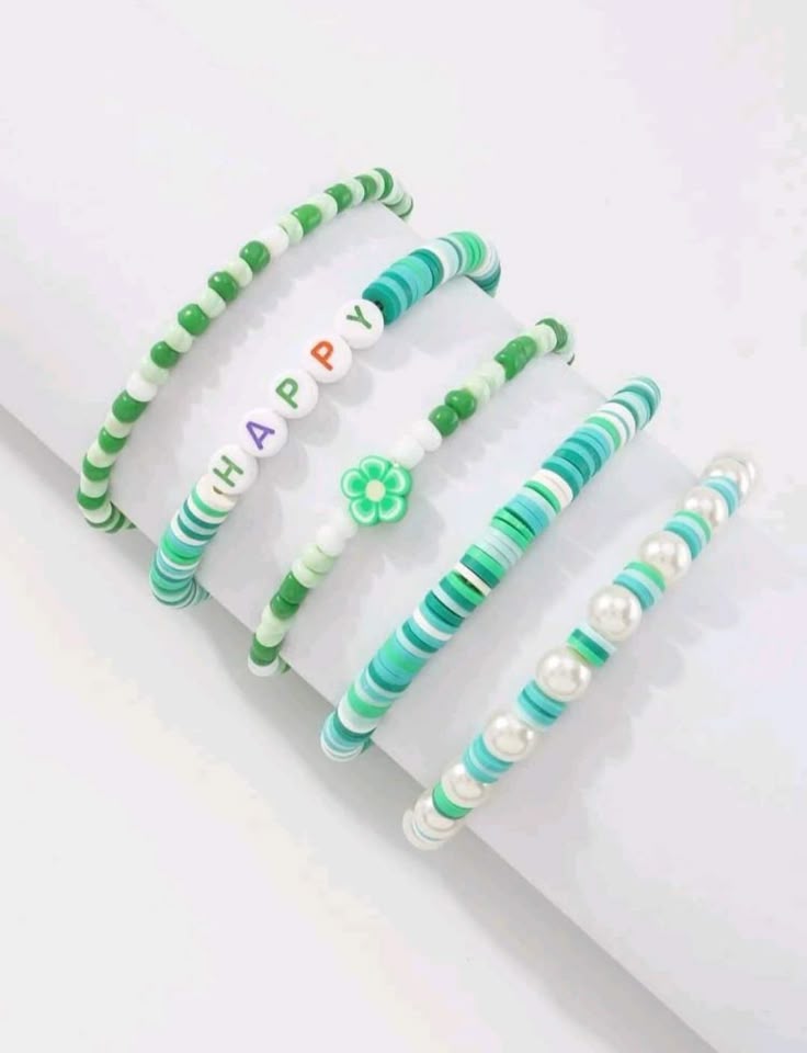 5-Pieces Beaded Bracelet Set