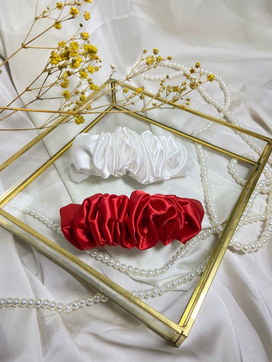 Silk Broch Scrunchie - Handmade