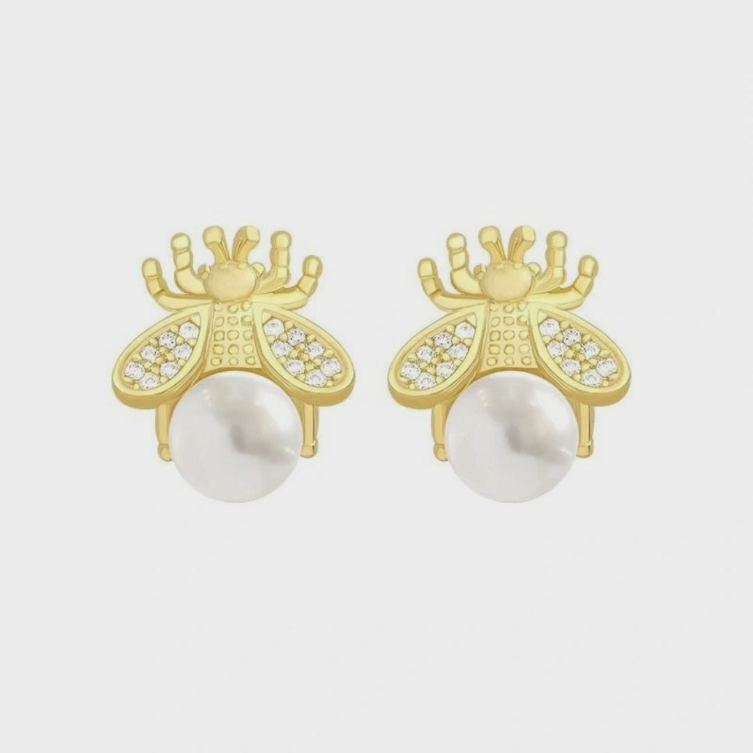 Honey Bee Gold - Earring