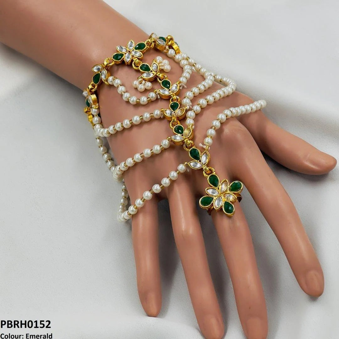 Pearl Flower Angla Bracelet Adjustable