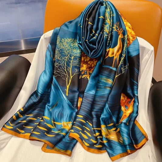 Luxury Square Silk Scarf