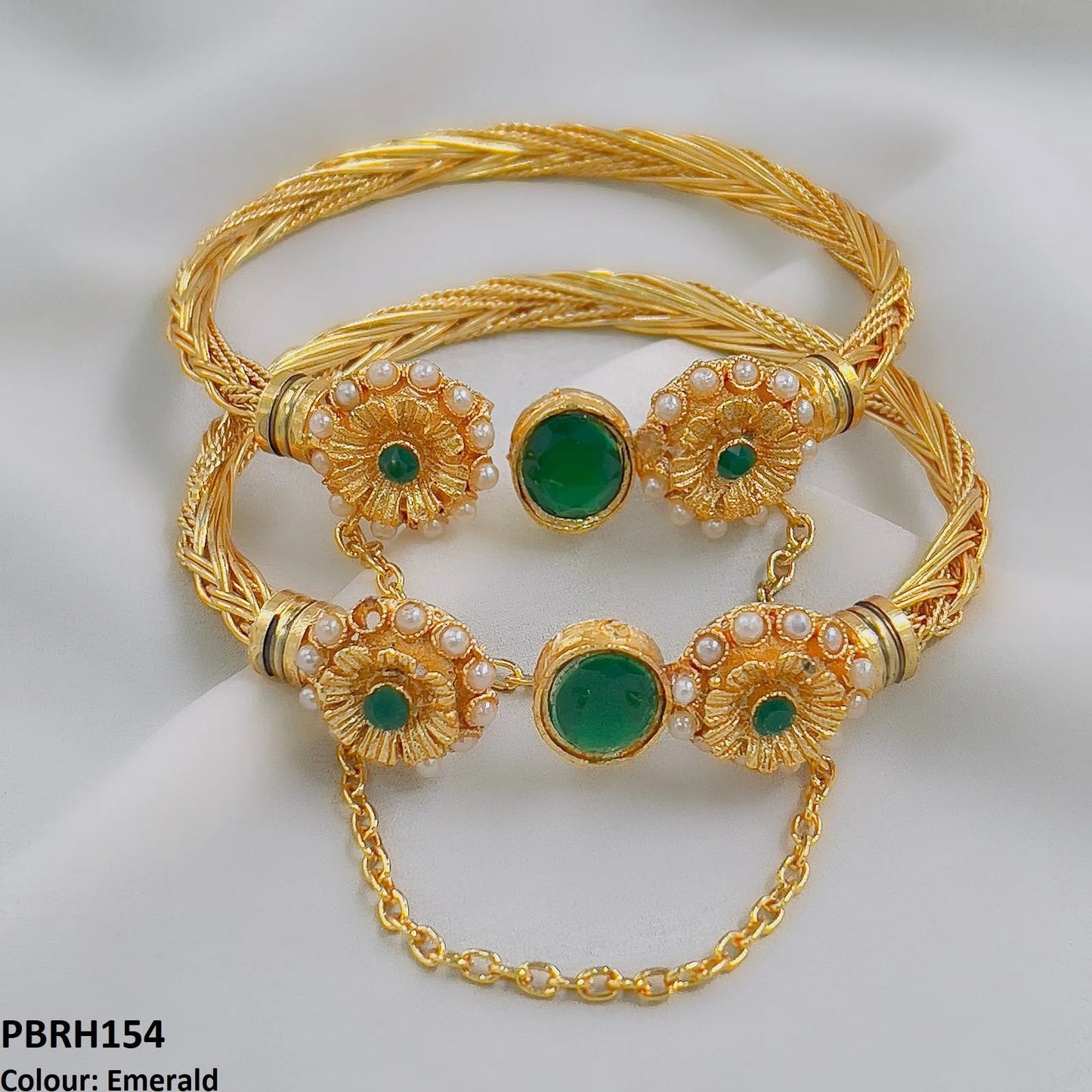 Oval Flower Bracelet Adjustable