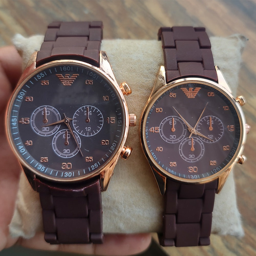Rubber Chain Couple Watches