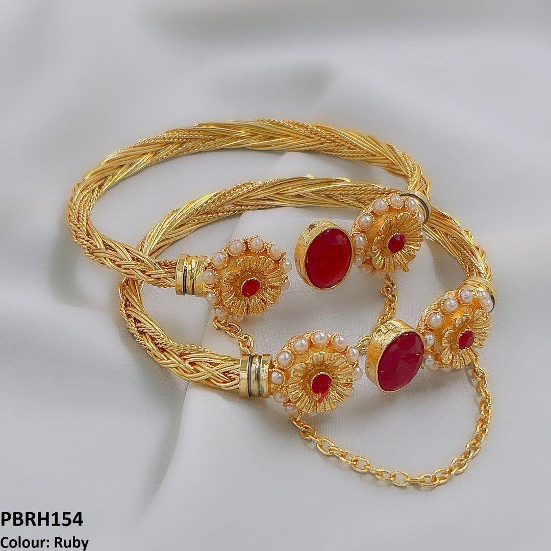 Oval Flower Bracelet Adjustable