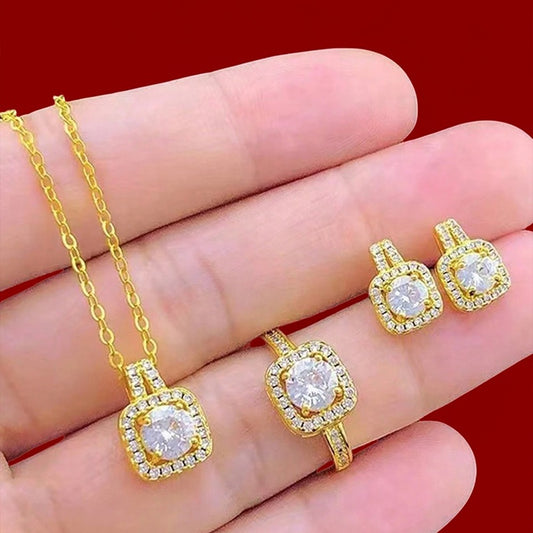 Square Zircon Pendant