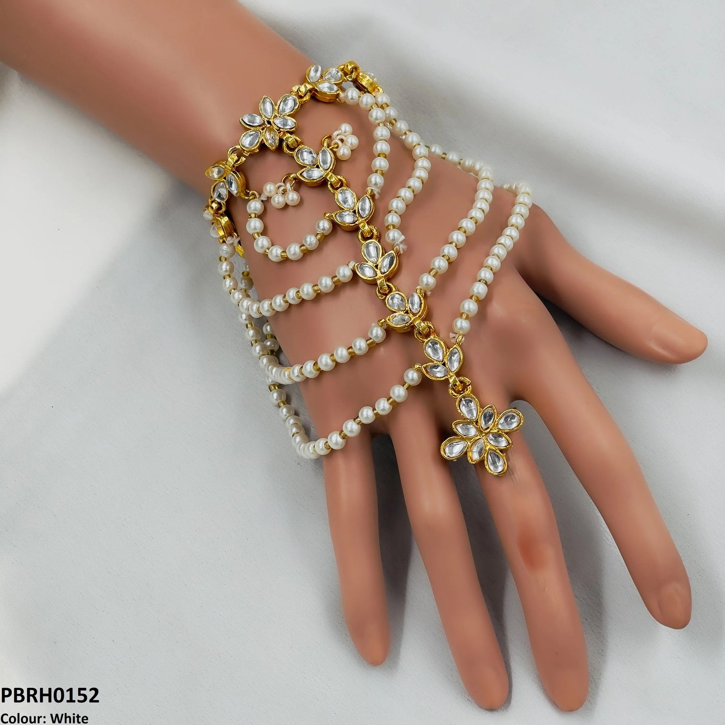 Pearl Flower Angla Bracelet Adjustable