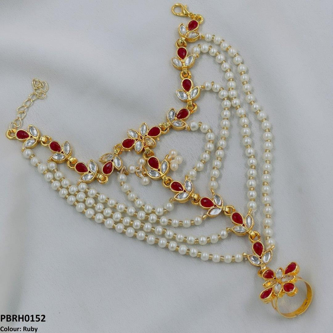 Pearl Flower Angla Bracelet Adjustable